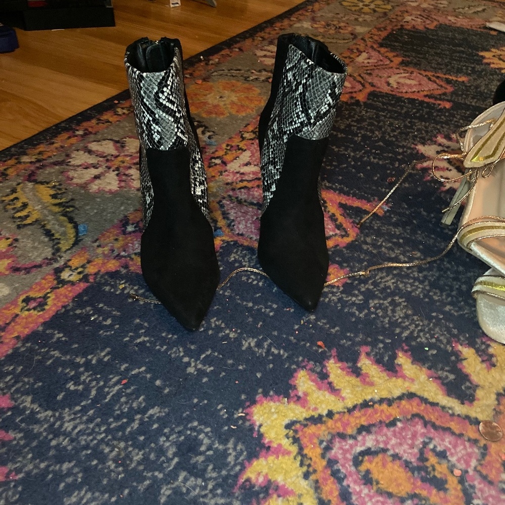 Black snake booties